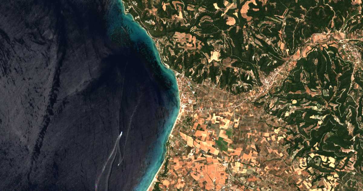 Carte satellite de Skála Foúrkas