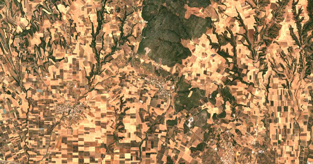 Carte satellite de Elaiochória