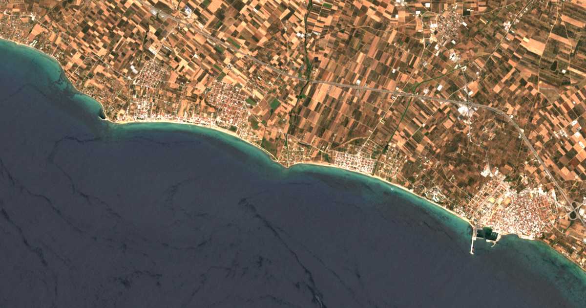Carte satellite de Mouriés