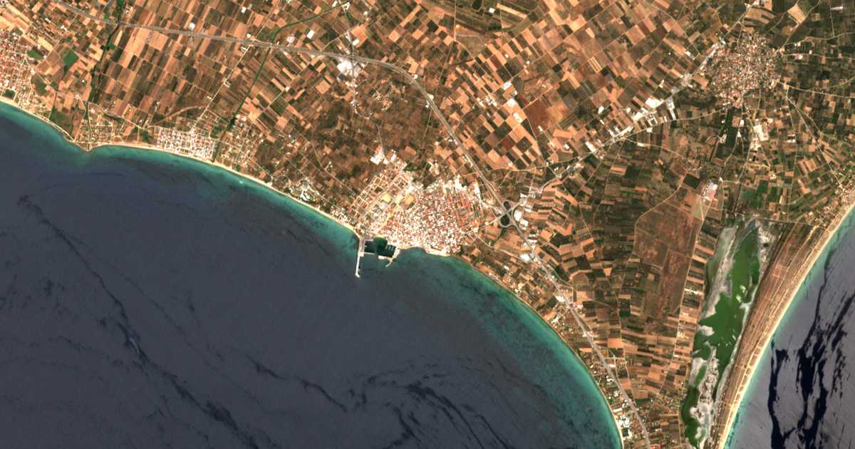 Carte satellite de Néa Moudaniá