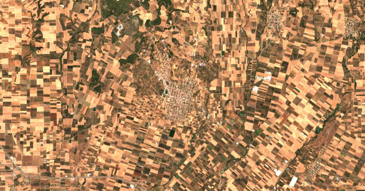 Carte satellite de Néa Tríglia