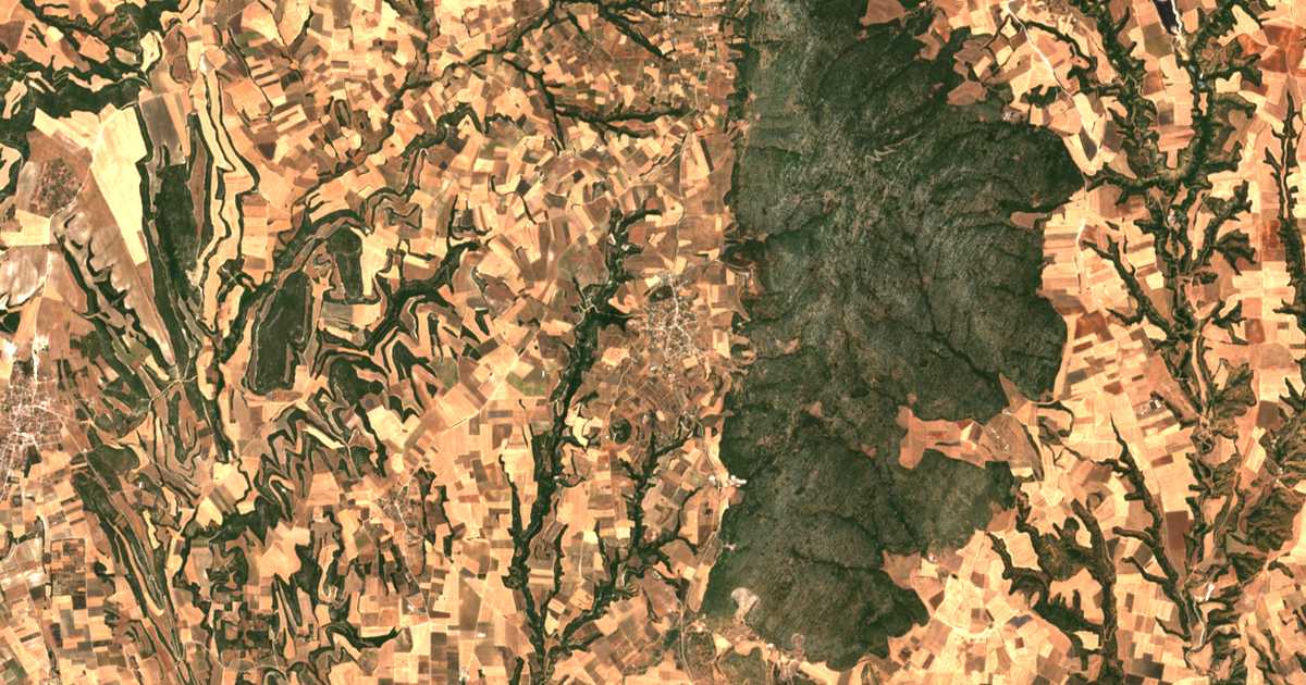 Carte satellite de Petrálona