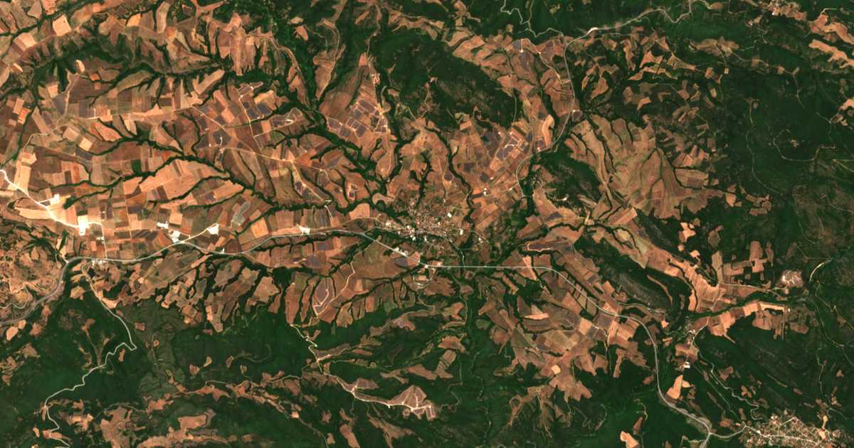 Carte satellite de Ágios Pródromos