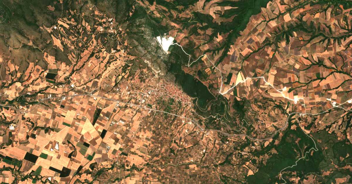 Carte satellite de Galátista