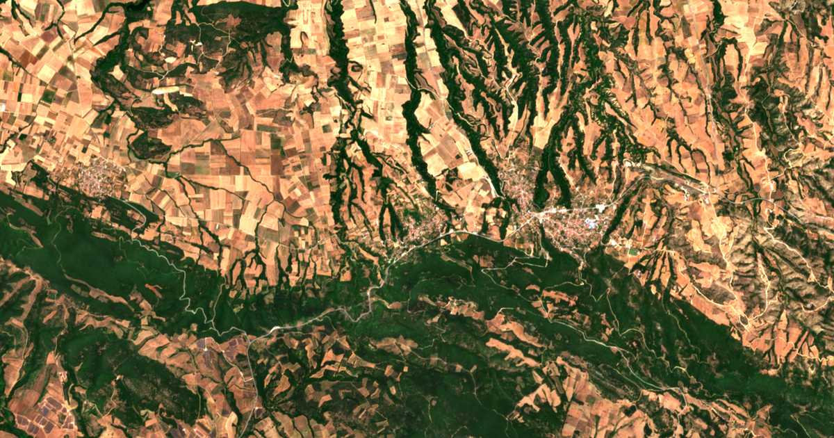 Carte satellite de Geroplátanos