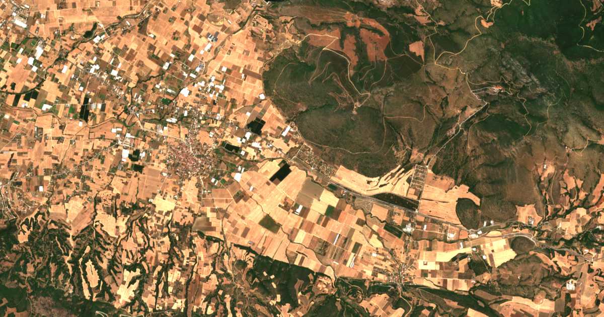 Carte satellite de Kiourktsóglou