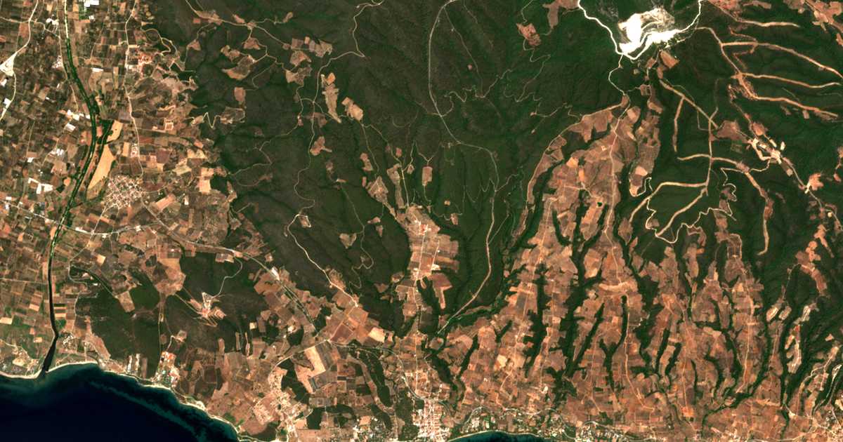 Carte satellite de Metóchi