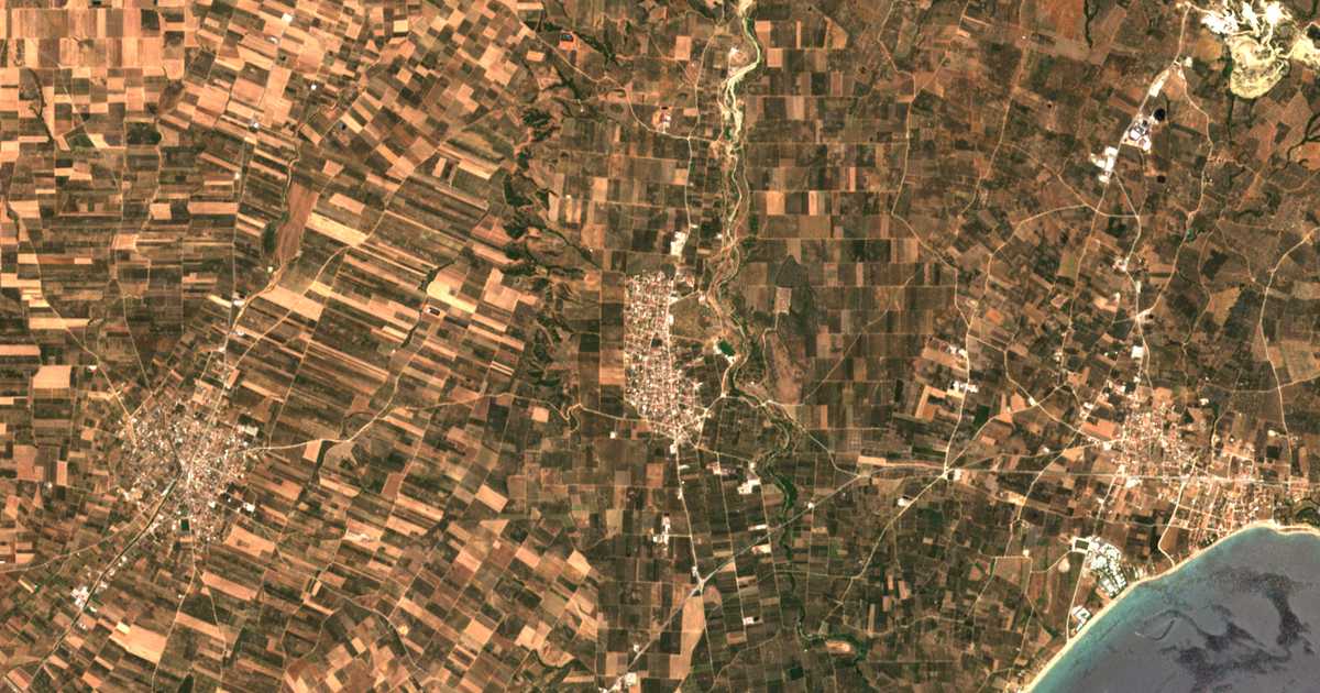 Carte satellite de Ólynthos