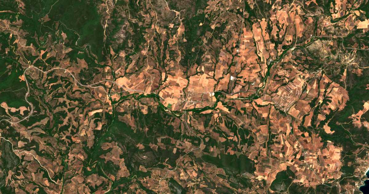 Carte satellite de Planá