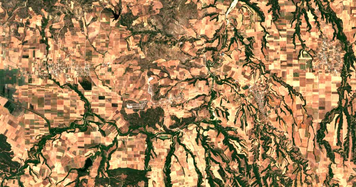 Carte satellite de Platanochórion