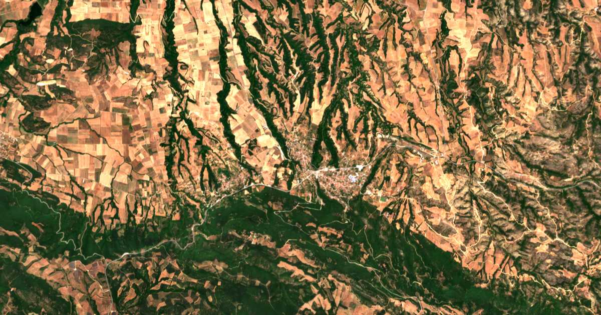Carte satellite de Rizá