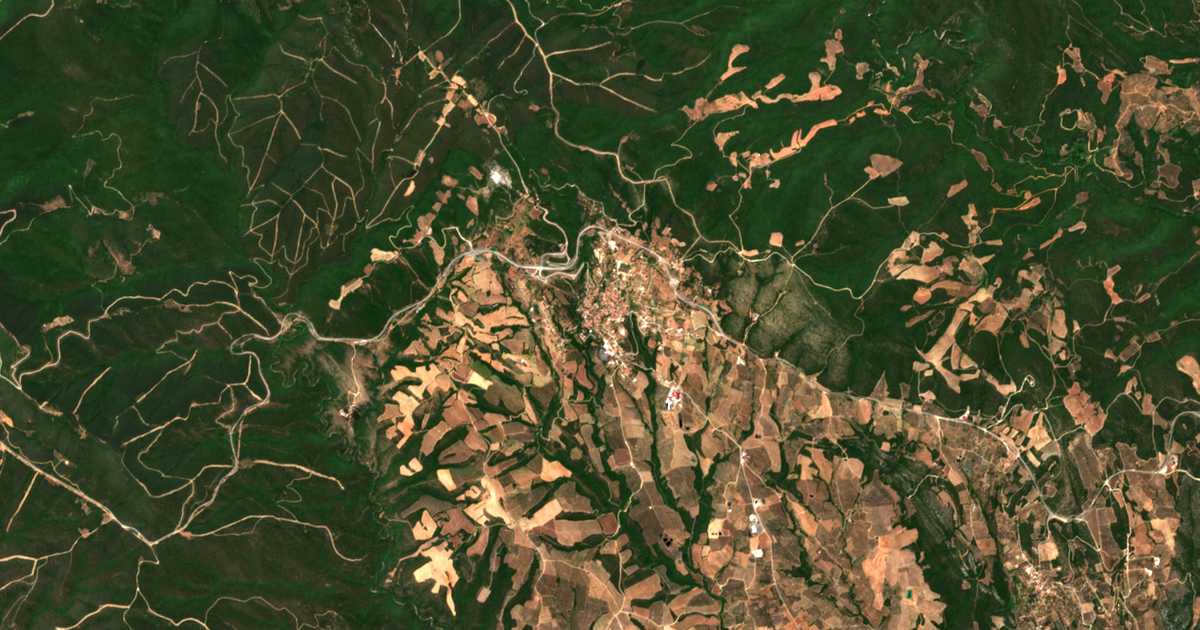 Carte satellite de Vrástama