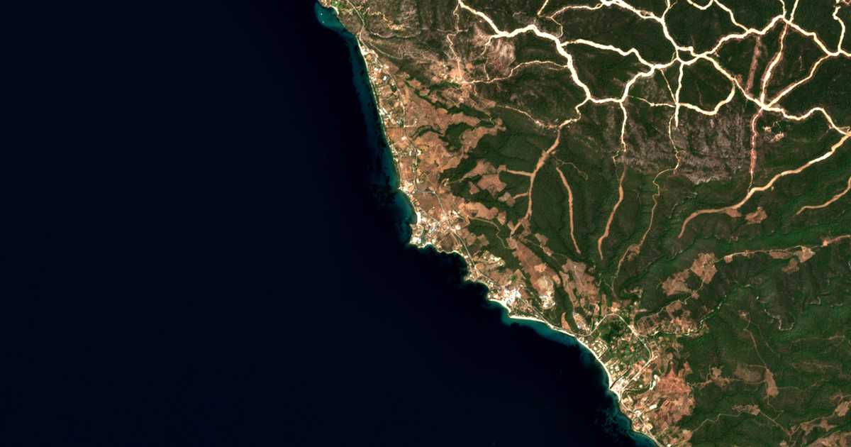 Carte satellite de Eliá