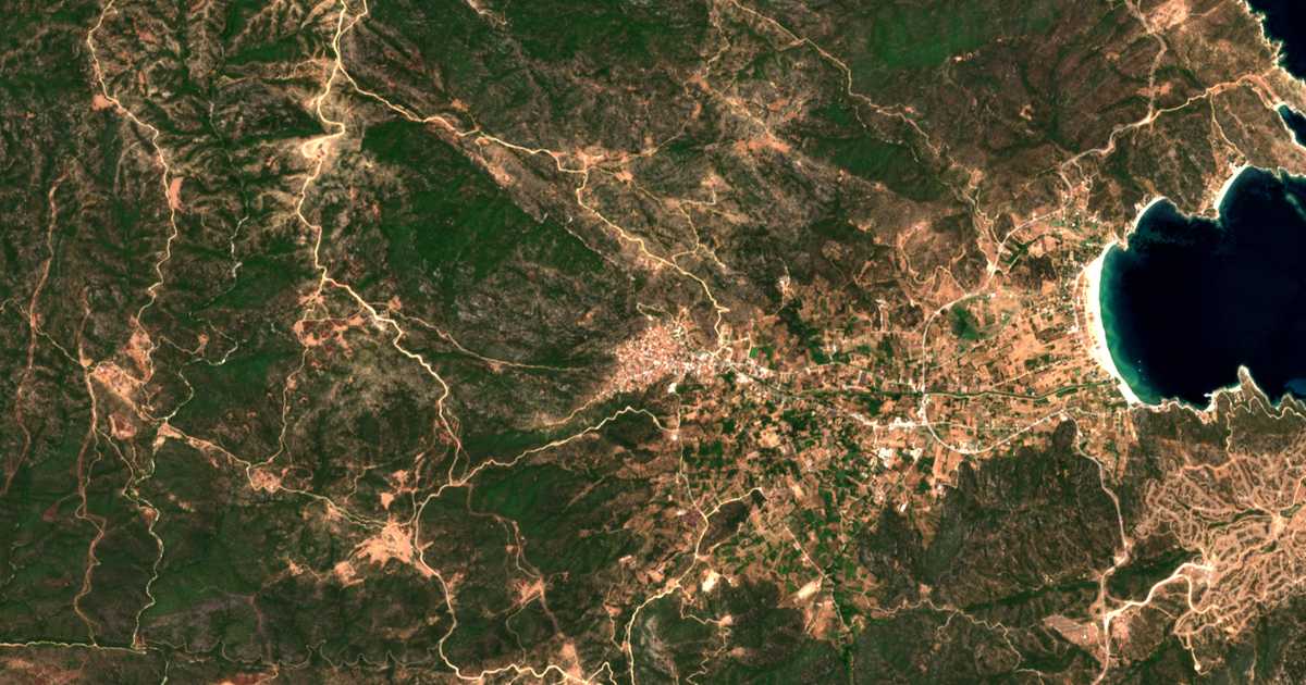 Carte satellite de Sykiá