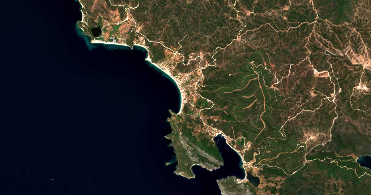 Carte satellite de Torone