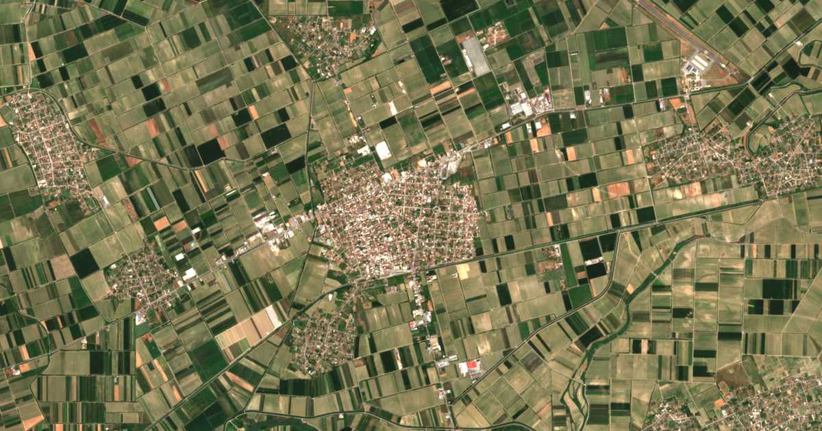 Carte satellite de Alexándria