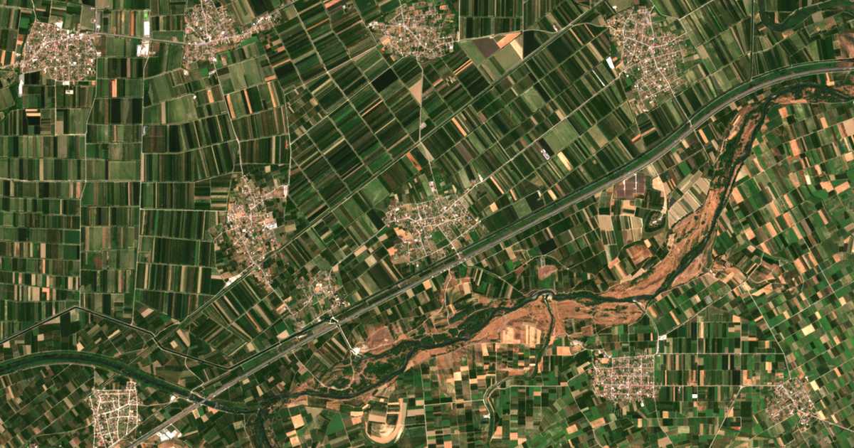 Carte satellite de Kefalochórion