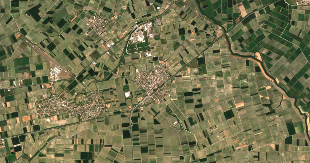 Carte satellite de Platý