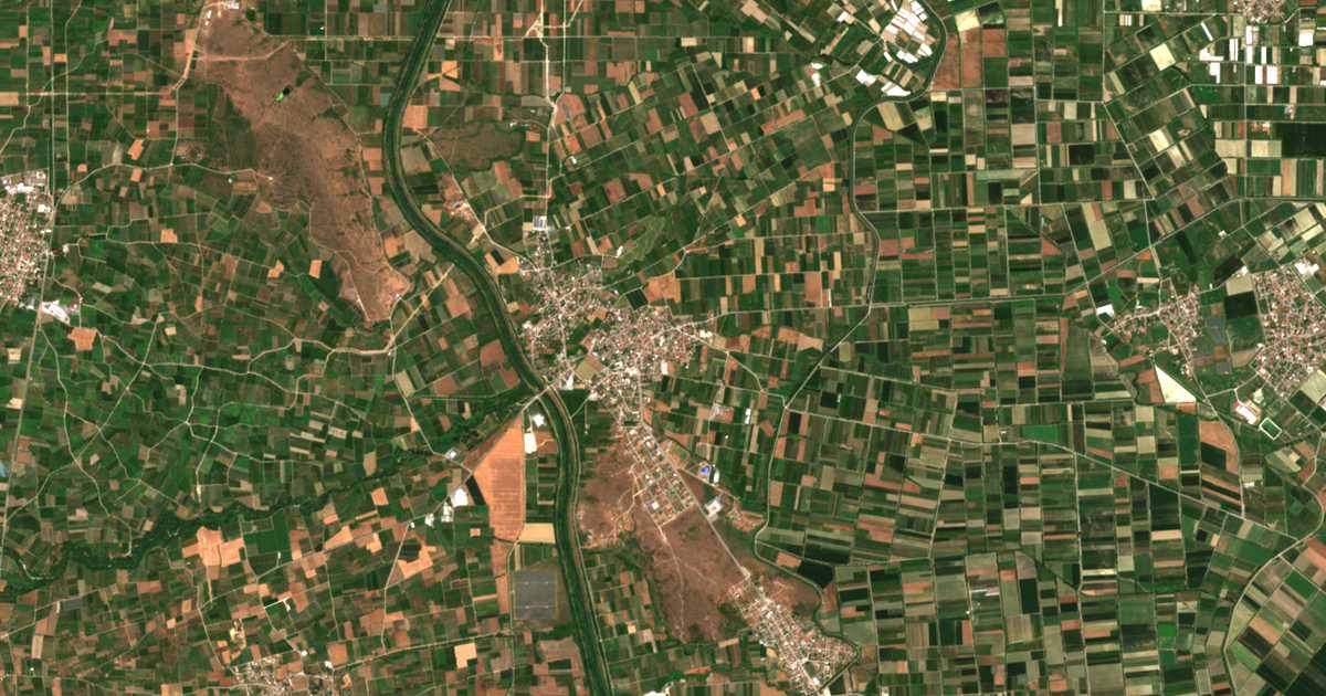 Carte satellite de Angelochórion