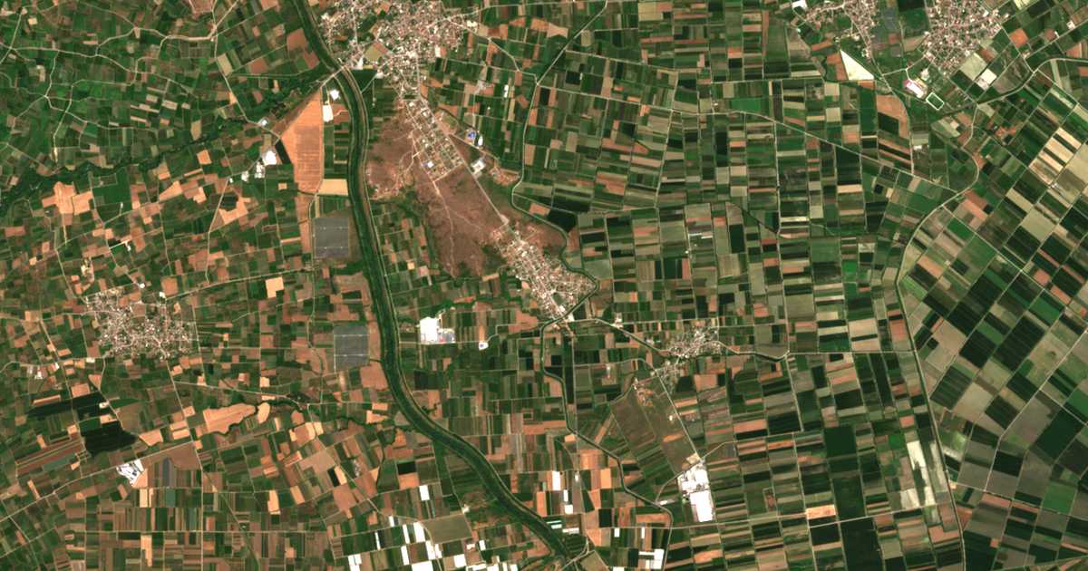Carte satellite de Áno Zervochórion