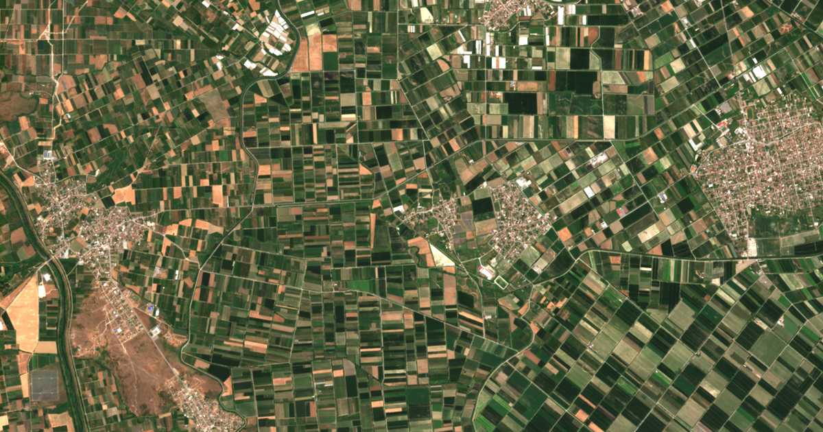 Carte satellite de Archángelos