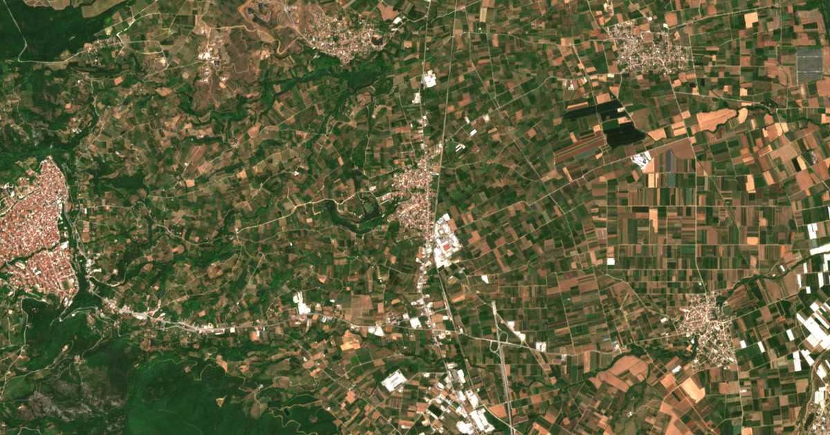 Carte satellite de Kopanós