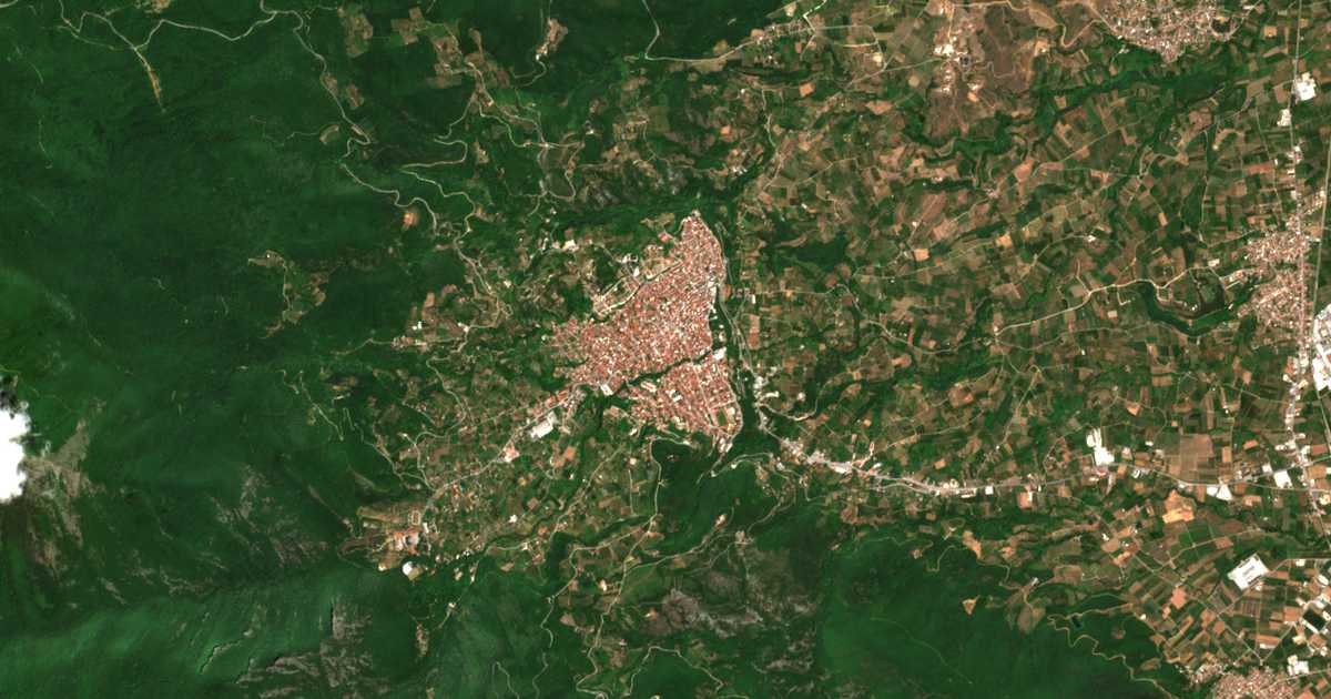 Carte satellite de Náoussa