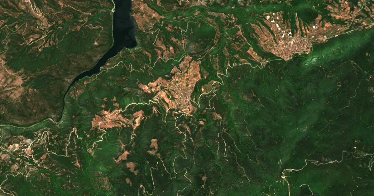 Carte satellite de Dáskion