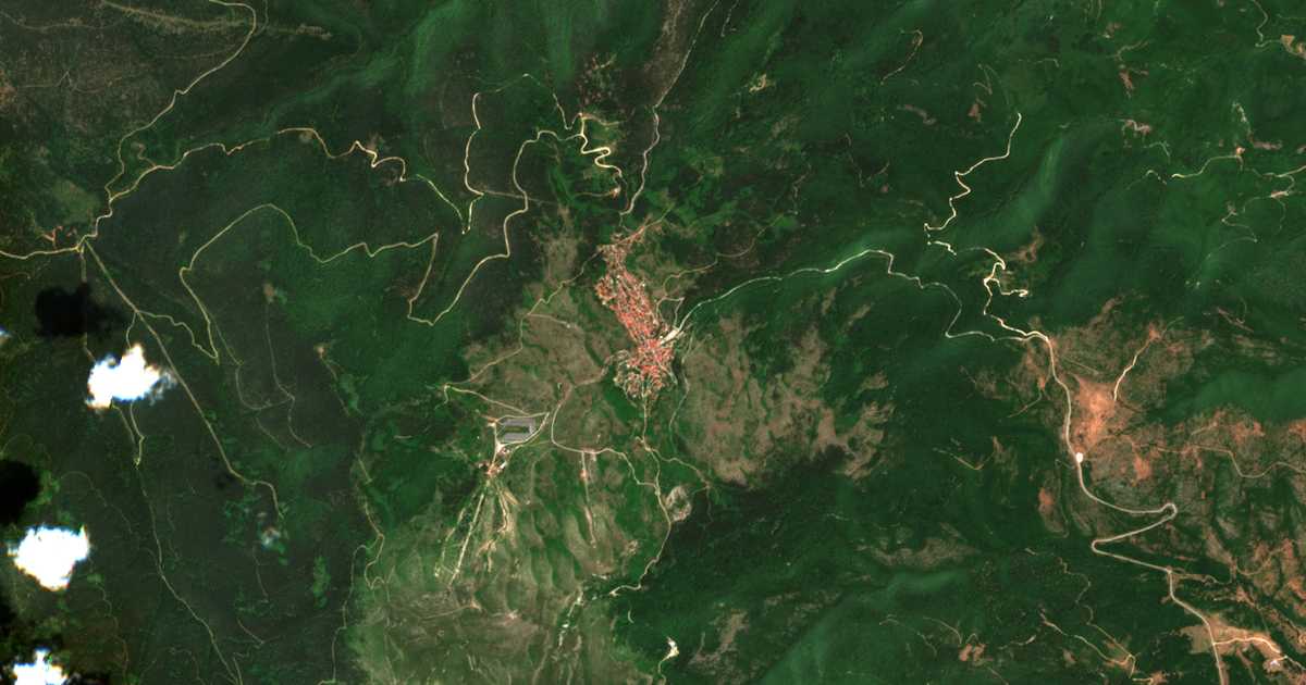 Carte satellite de Káto Vérmio