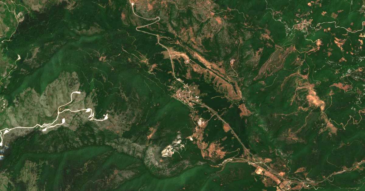 Carte satellite de Koumariá