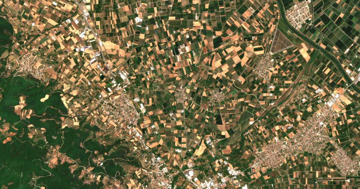 Carte satellite de Lazochórion