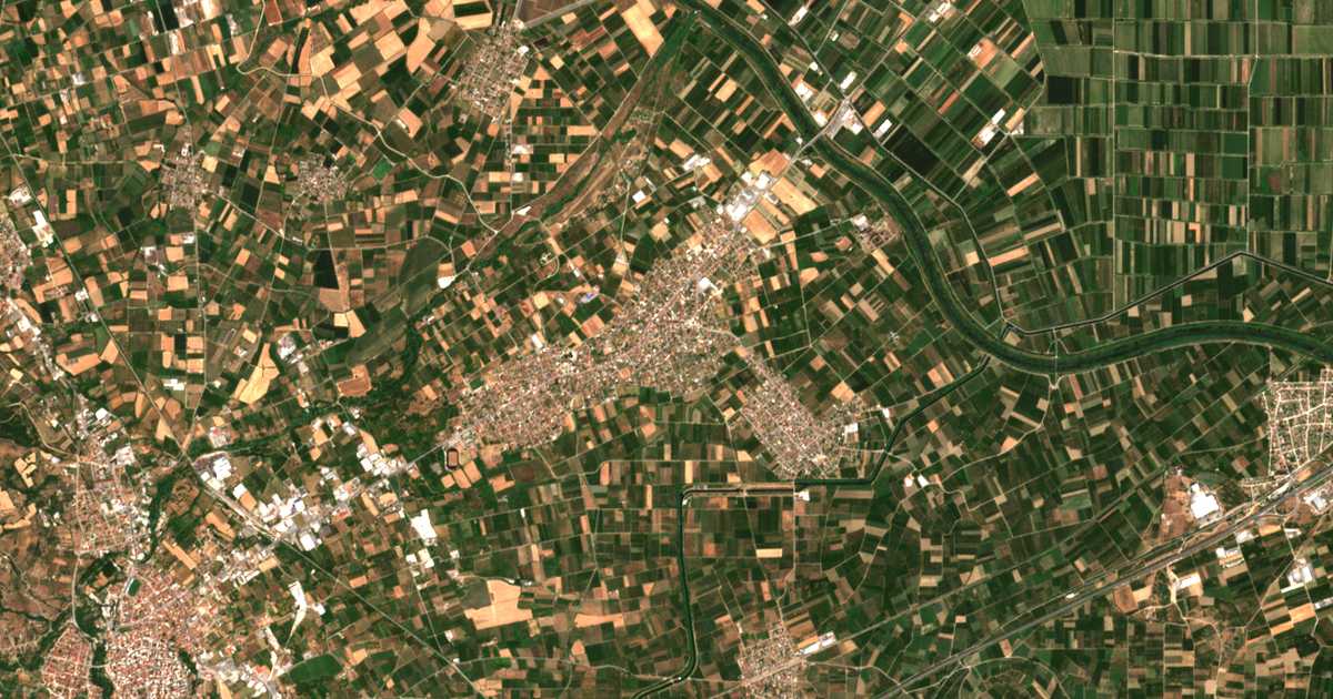 Carte satellite de Makrochórion
