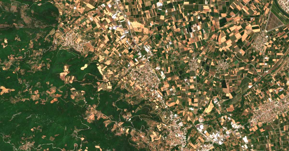 Carte satellite de Patrída