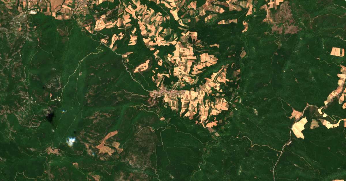 Carte satellite de Sykéa