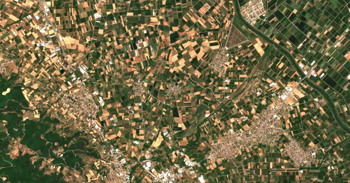 Carte satellite de Tagarochórion