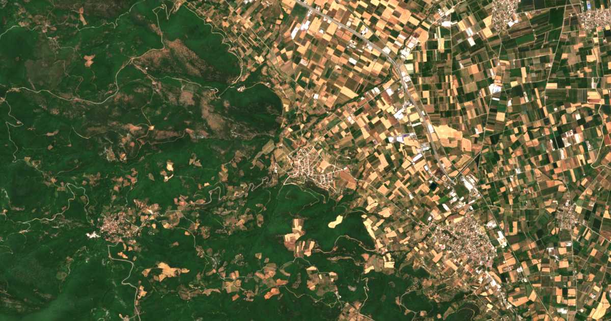 Carte satellite de Trílofon