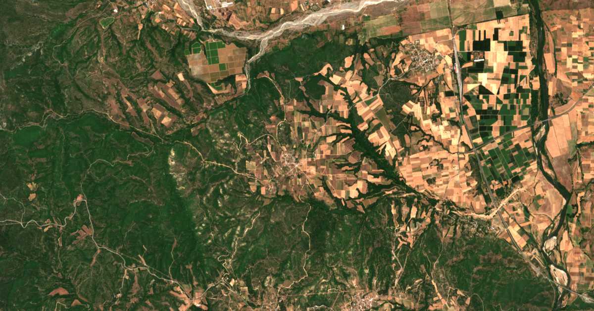 Carte satellite de Chamiló