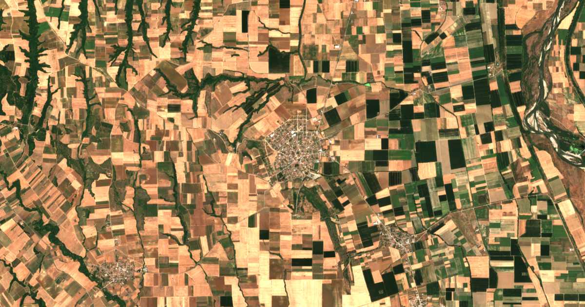 Carte satellite de Europos