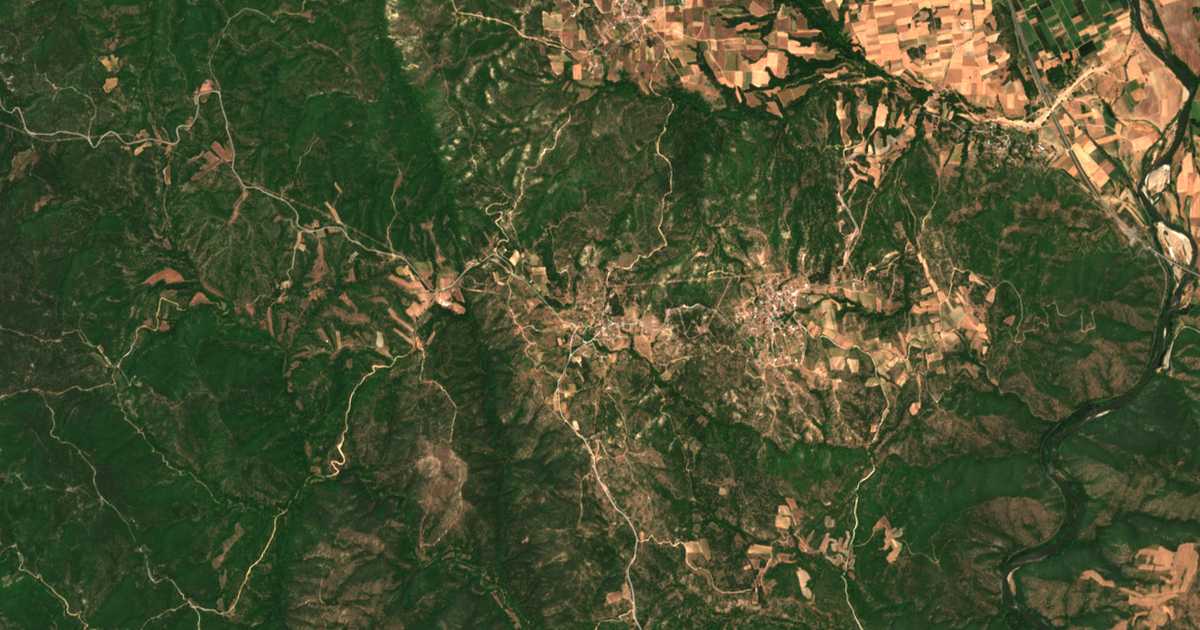 Carte satellite de Fanós