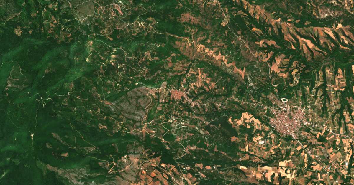 Carte satellite de Gríva