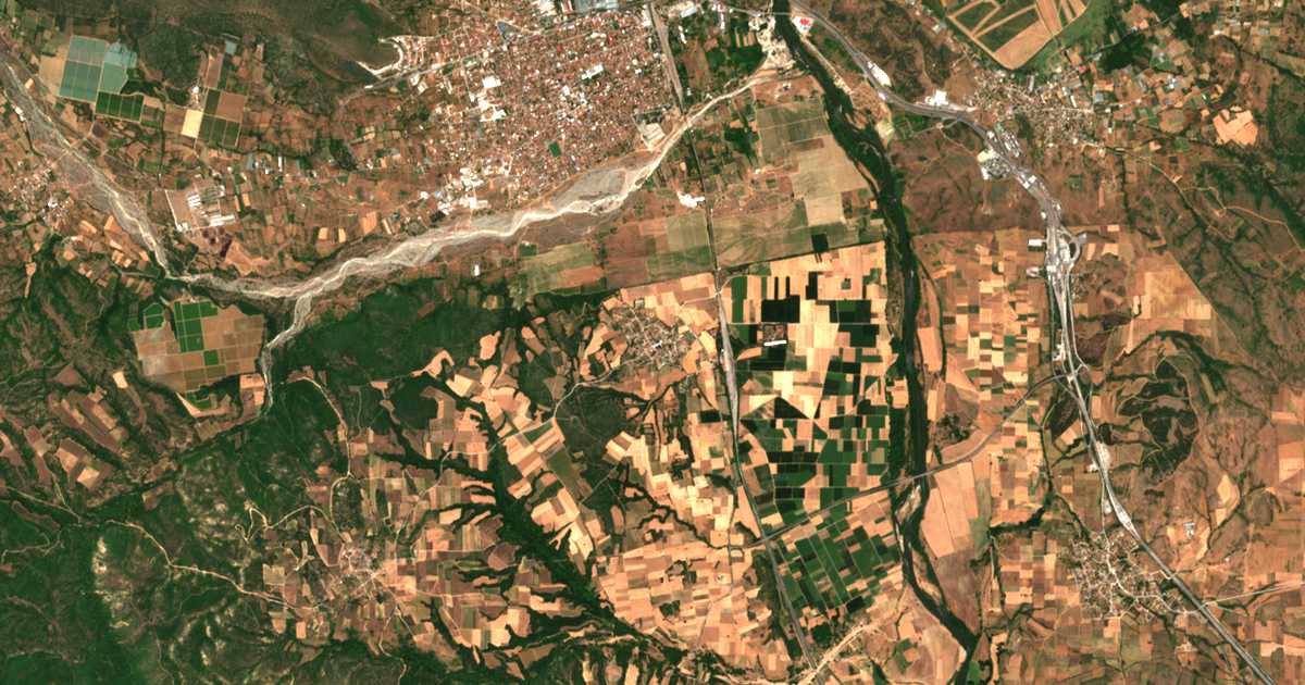 Carte satellite de Idoméni