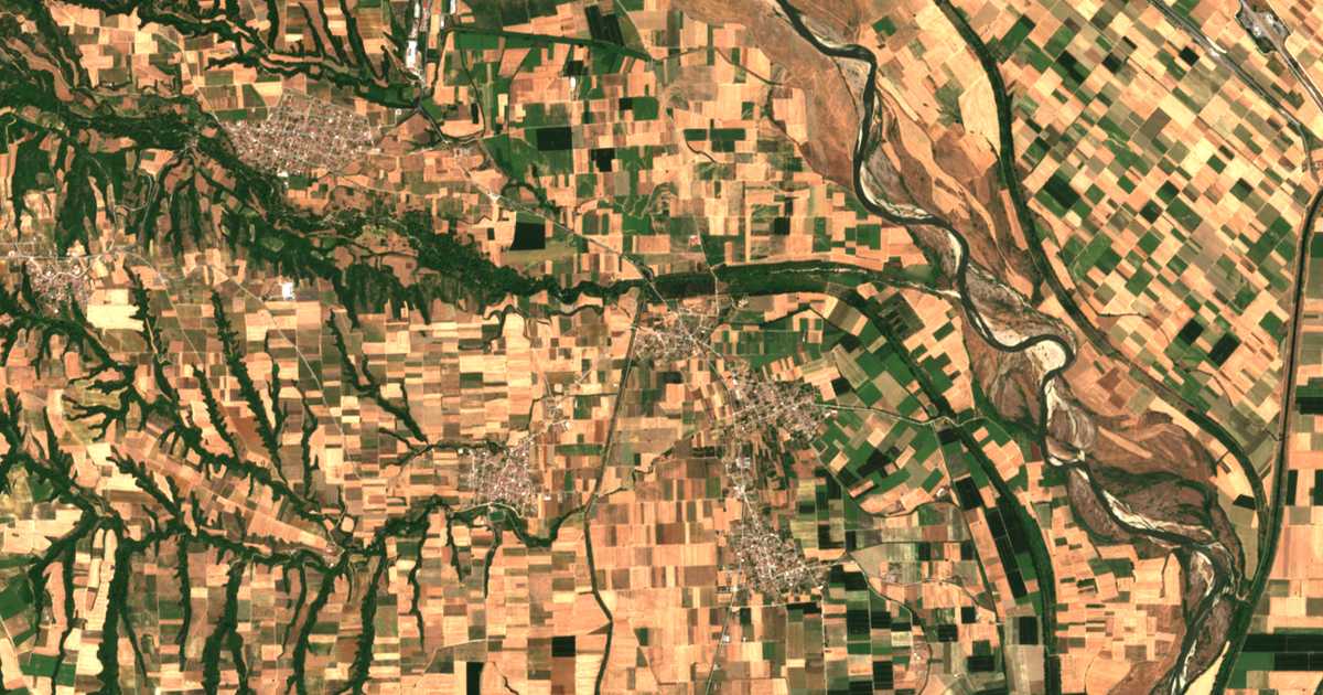 Carte satellite de Kampochórion