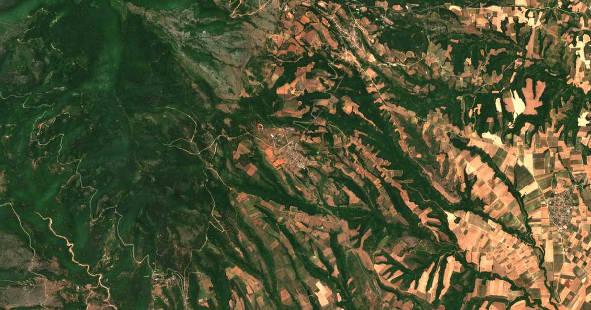 Carte satellite de Omaló