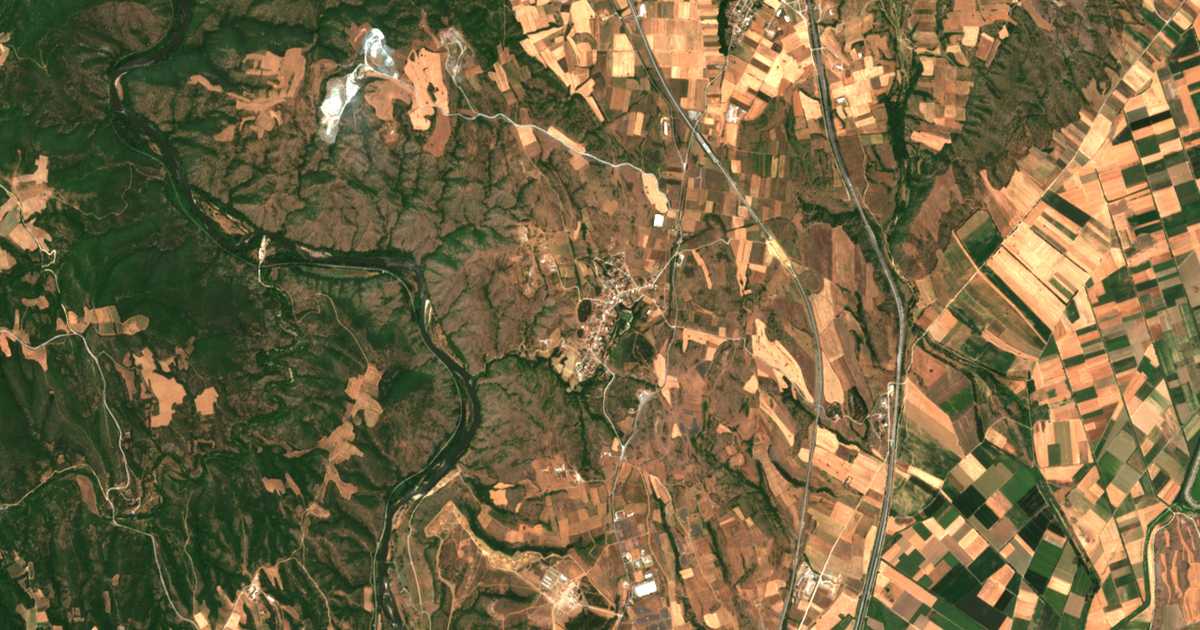Carte satellite de Pefkódasos