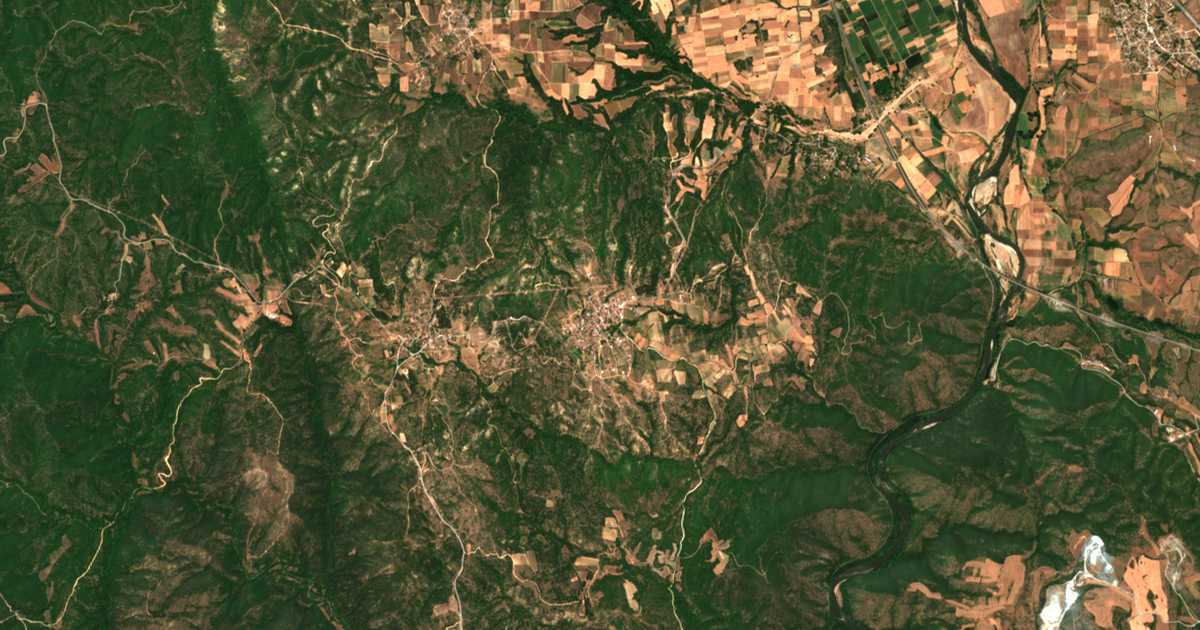 Carte satellite de Plágia