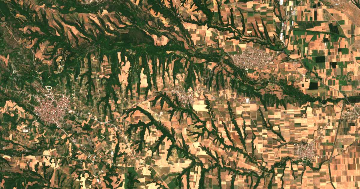 Carte satellite de Státhis
