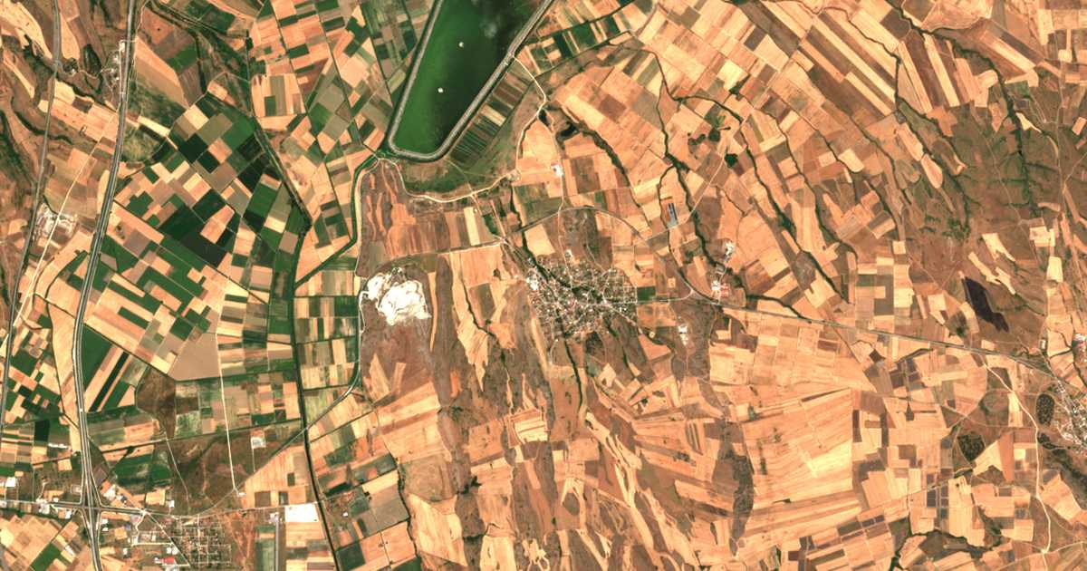 Carte satellite de Vafiochóri