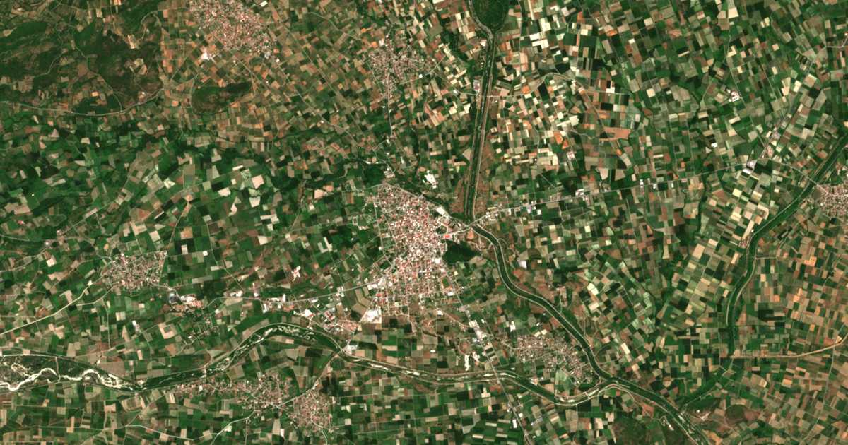 Carte satellite de Aridaía