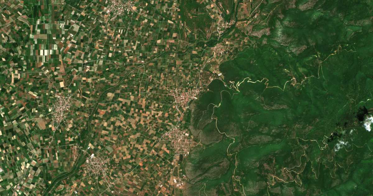 Carte satellite de Ída