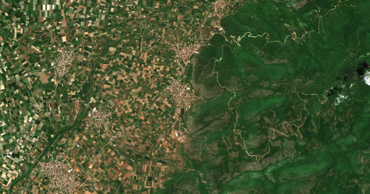 Carte satellite de Konstantía